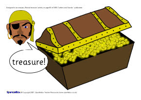 Phase 2 'buried treasure' activity (SB851) - SparkleBox