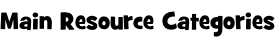Main Resource Categories