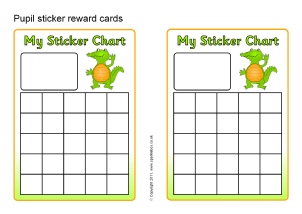 Sticker Reward Chart Printable Free