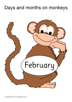 Monkey Birthday Chart
