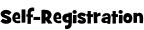 Self-Registration