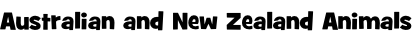 Australian and New Zealand Animals