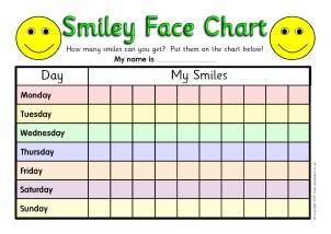 School Reward Chart Template