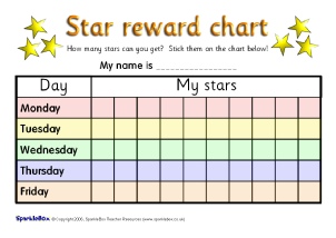 Classroom Reward Charts Printable