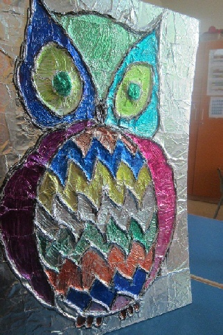 Foil Sharpie Owl
