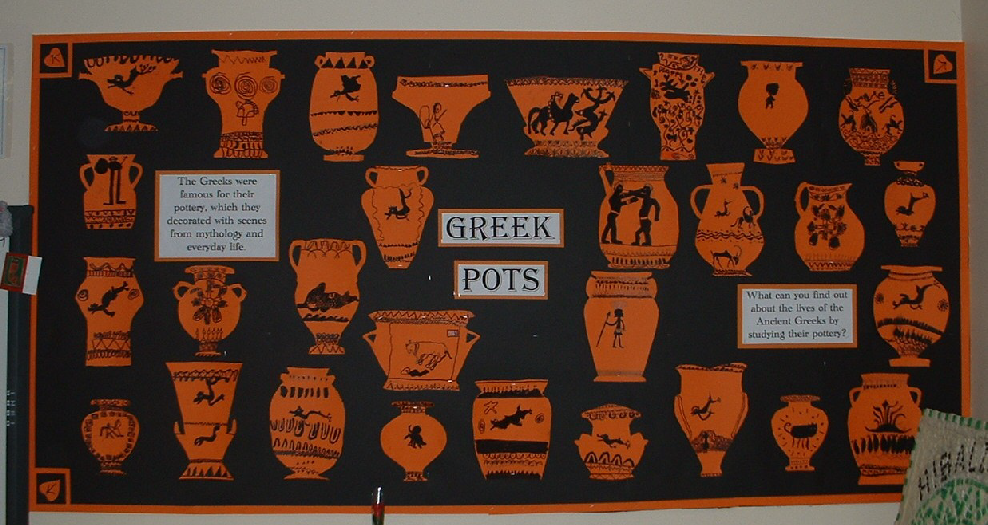Ancient Greek Pots Classroom Display Photo SparkleBox