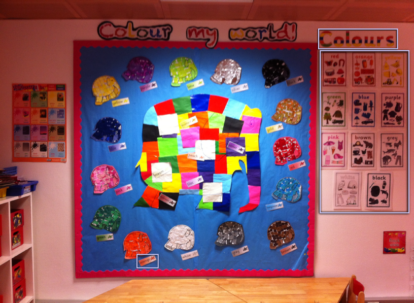 Colour My World with Elmer Classroom Display Photo SparkleBox