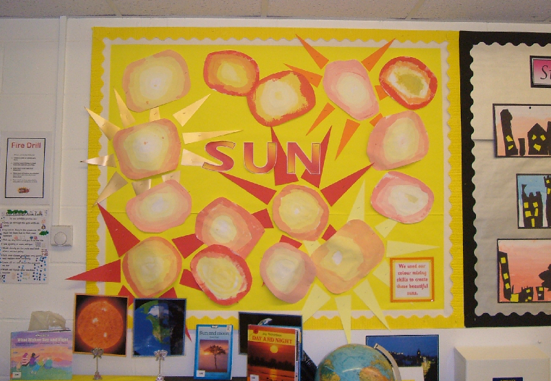 The Sun Colour Mixing Classroom Display Photo SparkleBox