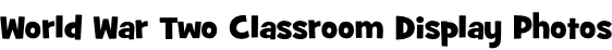 World War Two Classroom Display Photos