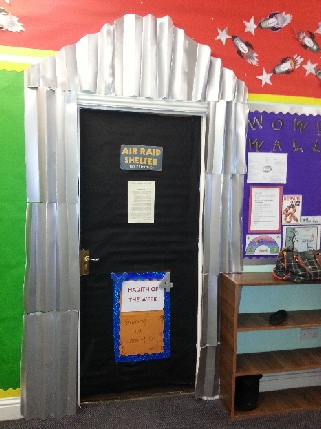 WW2 Air Raid Shelter Classroom Door