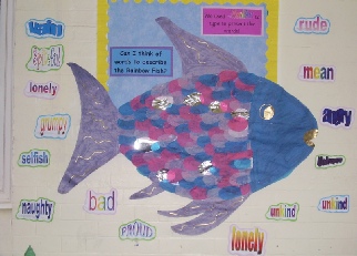 Rainbow Fish Word Art
