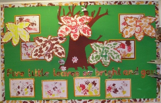 Five Little Leaves so Bright and Gay