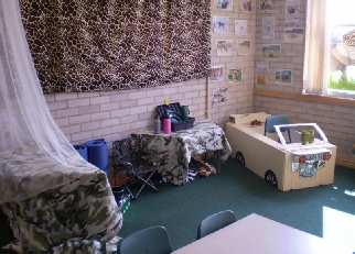 African Safari Camp Role-Play Area