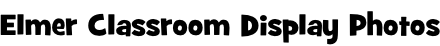 Elmer Classroom Display Photos