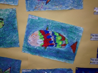 The Rainbow Fish Pastel Art