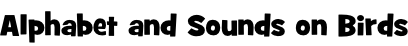 Alphabet and Sounds on Birds
