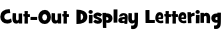 Cut-Out Display Lettering