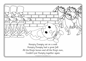 nursery rhyme coloring pages