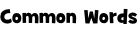 Common Words