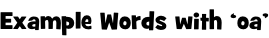 Example Words with ‘oa’