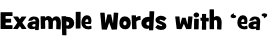 Example Words with ‘ea’