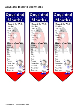 Days And Months Vocabulary Primary Teaching Resources And