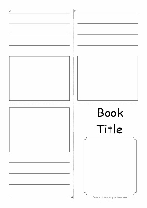 book front cover template for children