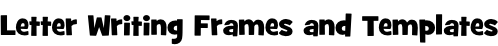 Letter Writing Frames and Templates