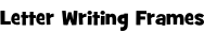 Letter Writing Frames
