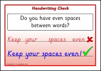Handwriting Reminder Posters