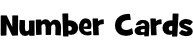Number Cards