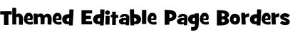 Themed Editable Page Borders