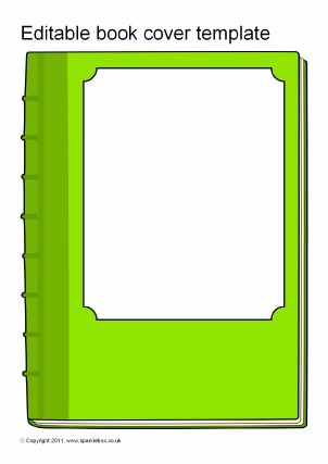 Blank Book Cover Template Printable from www.sparklebox.co.uk