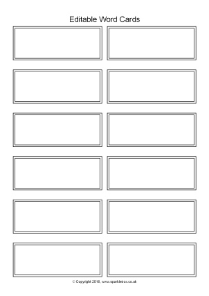 Flash Card Template For Word from www.sparklebox.co.uk