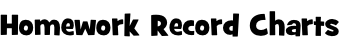 Homework Record Charts