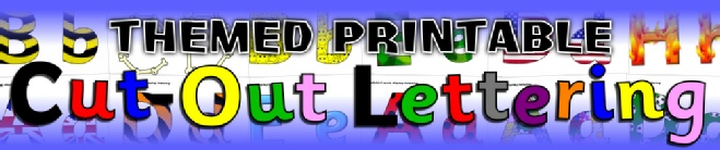 Themed Cut-Out Display Lettering