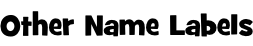 Other Name Labels