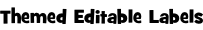 Themed Editable Labels