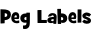 Peg Labels