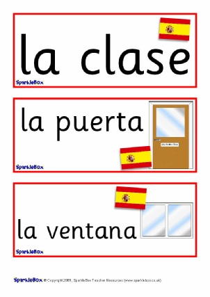 Free Spanish Signs And Labels Sparklebox