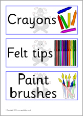 Rabbit-themed signs and labels pack (SB1247) - SparkleBox