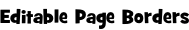 Editable Page Borders