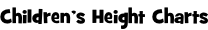 Children’s Height Charts