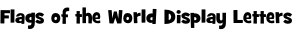 Flags of the World Display Letters