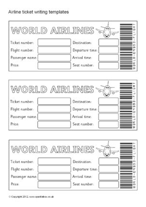 Airport Printables For Primary School Sparklebox