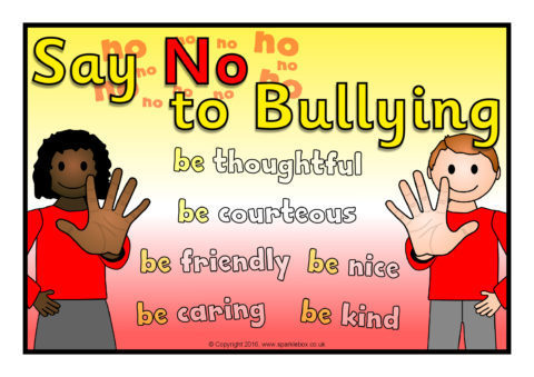 Say No to Bullying Display Poster (SB64) - SparkleBox