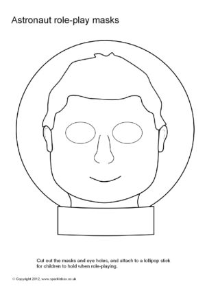 Astronaut Template With Face Cut Out