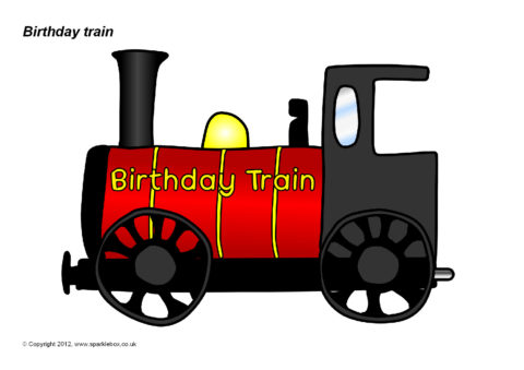 Train Birthday Chart