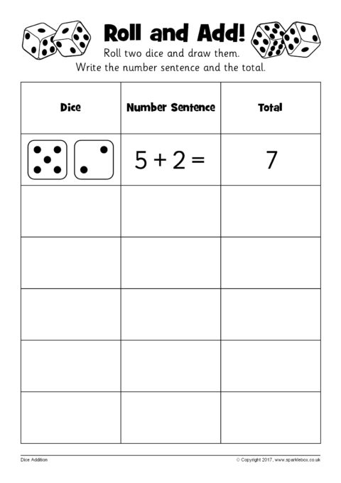 Roll and Add, DICE ADDITION