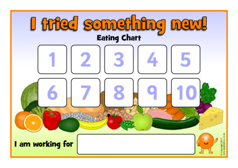 Reward Chart For Trying New Foods